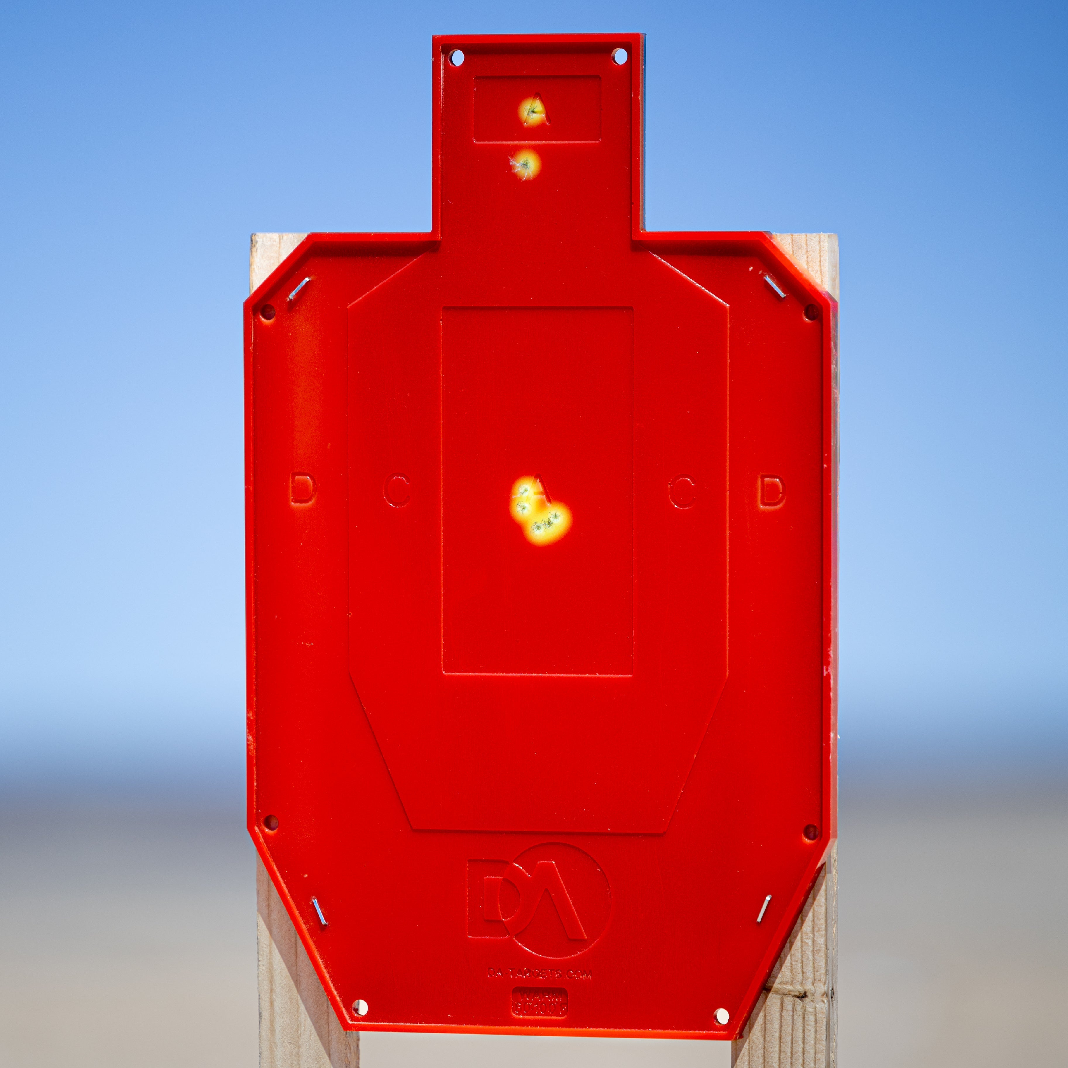 Half-Size Silhouette Color-Changing Target